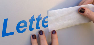 Letter Stickers - Vinyl Lettering Application