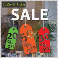 Sale - Large Shop Front Multi-colour Business Sign 120cm x 120cm