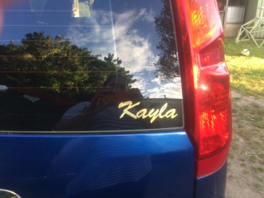 vinyl lettering decal